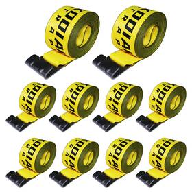 430ws01-10p Kodiak Straps 10 Pc 4 Inch X30ft Winch With Flat Hook Truck Strap 5400lb For Flatbed Trailer
