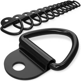 Lls12 Kopkio 12 Pcs V Ring Tie Down Anchors 2 Inch Diameter Steel 12pcs Black