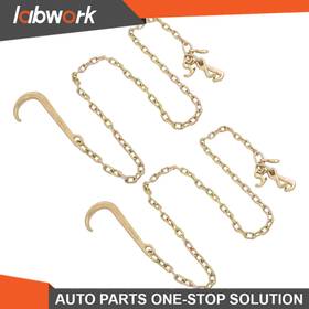 Tl53161q Labwork 2 Pack 4700lbs J Hook Chain 5/16 Inch 8ft G80 With 15 Jrt Tow