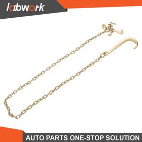 Tl53162q Labwork 4700lbs J Hook Chain 5/16 Inch 8ft G80 Tow With 15 Jrt Grab