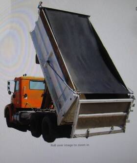 Leaveshade 808220123871 Dump Truck Mesh Tarp 7ftx10ft Black Heavy Duty Cover With 6ftft Pocket Reinforced