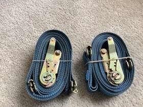 A42478 Lodi 2 - 20ft E Track Ratchet Straps- Blue- Wll 1466lb- Used- Vgwc-free Shipping