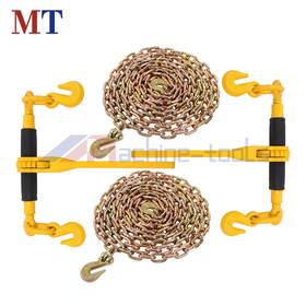 Mt3668175 Machine-tools 2 Pcs 7100lbs With 20ft Chain Ratchet Binder 5/16 Inch -3/8 G80 And Bundle Kit