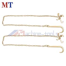 Mt7283057 Machine-tools 2 Pack With 15 Inch Jrt Hook G70 Grab 5/16 8ft J Chain G80 Tow 4700lbs