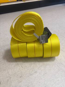 112294 Master Mechanic 4 Pack Inch X 30ft Winch Strap With Flat Hook - Gold