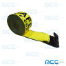 Mcctws41-30m12n-y-1-pm Unbranded Winch Strap Flat Hook Tie Down Straps Trailer Flatbed