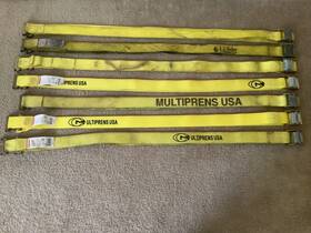 6126-12 Multiprens/doleco 7- E Track Cam Buckle Straps- 12ft-used- Wll 1000 Lb- Vgwc- Free Shipping