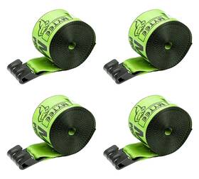 5400 Mytee Products 199145026805 4pk Winch Straps 4 Inch X30ft Hi-vis Safety Green Tie Down With Flat Hooks Wll# Lbs