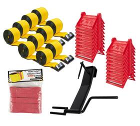 Mytee Products 199145080555 Flatbed Tie Down Kit 10pk Winch Straps 20pk Edge Protectors And 10pc Rubber Bands