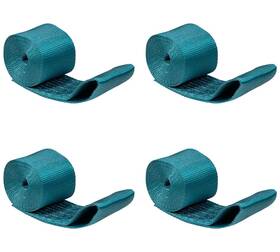 Mytee Products 199145081835 4pk 4 Inch X 13ft Blue Winch Strap With Sewn Loop 6 670 Lbs Wll Heavy Duty Tie Down