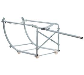 Mytee Products 840223699724 Movable Drum Cradle For 55 Gallon Drums With Non-sparking Tilting Wheels