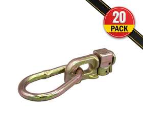 Ltks-pearx20 Mytee Products 20 Pack Double Stud L Track Fitting With Pear Link For Rails 1 666 Lbs Wll