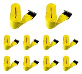 Mpnind-423021x10 Mytee Products 10pk 4 Inch X30ft Winch Starp Heavy Duty Tie Down Truck Straps With Flat Hooks For