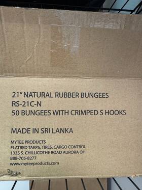 Rs-21c-n Mytee Products 70 Pack 21 Inch Jb Heavy Duty Natural Rubber Tarp Strap Tie Down Tire Chain Bungees