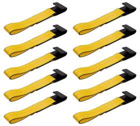 Rs2-fex10 Mytee Products 10 Pack 2 Inch X 11 Replacement Fixed Tie Down Strap With Flat Hook And Bolt Loop