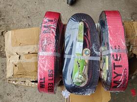 Rs230r-k Mytee Products 2 Inch X30ft Kinedyne Red Tie-down Ratchet Straps With Flat Hooks 3 335 Wll 25 Each