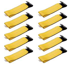 Rs4-fex10 Mytee Products 10 Pack 4 Inch X 11 Replacement Fixed Tie Down Strap With Flat Hook And Bolt Loop