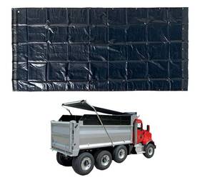 Ts4sm-vinyldp7615-kit Mytee Products 4-spring Dump Truck Tarp System With 7ft6 Inch X15ft Asphalt 18oz Vinyl