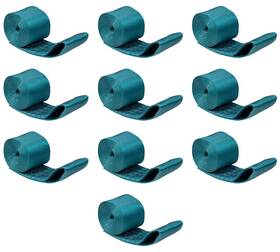 Ws413-lx10 Mytee Products 10pk 4 Inch X 13ft Blue Winch Strap With Sewn Loop 6 670 Lbs Wll Heavy Duty Tie Down