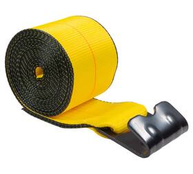 Ws420 Mytee Products Winch Straps 4 Inch X 20ft Yellow Heavy Duty Tie Down With Flat Hooks Wll# 5400 Lbs