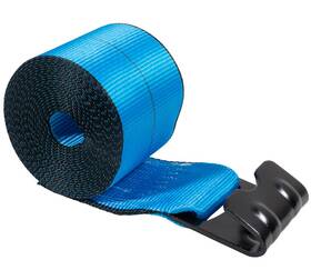 Ws420b Mytee Products 4 Inch X20ft Blue Winch Tie Down Straps With Flat Hooks Wll# 5400 Lbs For Flatbed Truck