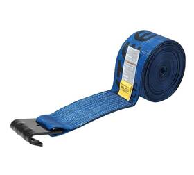 Ws427b Mytee Products Winch Straps 4 Inch X27ft Blue Heavy Duty Tie Down With Flat Hook Wll# 5400 Lbs