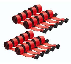 Ws427rx20 Mytee Products 20pk Winch Straps 4 Inch X 27ft Red Heavy Duty With Flat Hooks Wll# 5400 Lbs