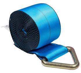 Ws430d-b Mytee Products Winch Straps 4 Inch X30ft Blue Tie Down With Delta Ring Wll# 5400 Lbs