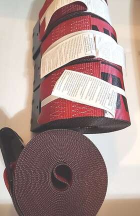 Ws430r-kx20 Mytee Products 4 Kinedyne Inch X30ft Winch Strap Red With Flat Hook Wll 5400 Tiedown