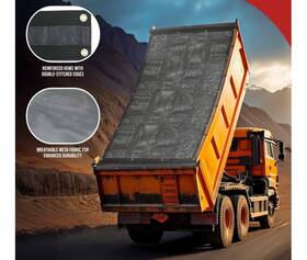 Pvcm8-14-dp Mytee Products 8ftx14ft Dump Truck Mesh Tarp With 5 Inch 18oz Double Pocket &