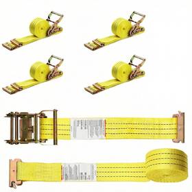 Aa003y Nestilly E Track Ratchet Straps 4 Pack 2 Inch 4pcs- X 12ft Yellow