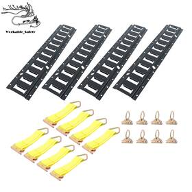 Ws3056760st Nurniacl Blk 20 Pack 2 Foot E Track Rails Powder Coated Steel For Cargo Trailer Tie Down