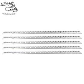 Ws3058090st Nurniacl Silver 5 Pack Foot E Track Rails Zinc Plated Fit For Cargo Trailer Tie Down