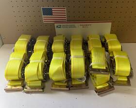 A-2x12rse-ix12 Pacific Cargo Control 12 E Track Ratchet Straps 12ft Van Box Truck Enclosed Trailer Tie Down