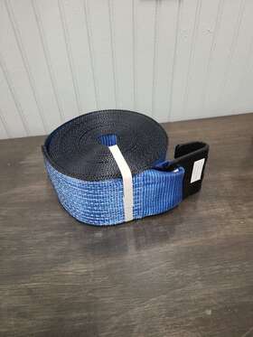 S45302bl-1 Pm 1 Winch Strap Flatbed Truck Trailer Tie Down Binder Straps 4 Inch X 30ft Blue