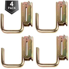 Porohom Usau97-48-377 4 Pack E-track Steel J-hooks Tie-down Accessories With 2 Inch 4pack-gold