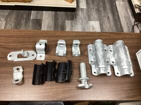 P50165 Power Brace P50155/p50165 P50155 /p50165 Pair Lockbox Door Handle Galvanized Trailer Kits New