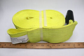 Lcw440fh Power Products Winch Strap With Flat Hook Yellow 4inch X 40-ft