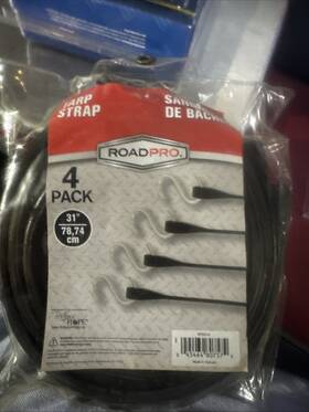 Rp5314 Roadpro 31 Inch Long Industrial Epdm Rubber Tarp Straps Pack Of 4