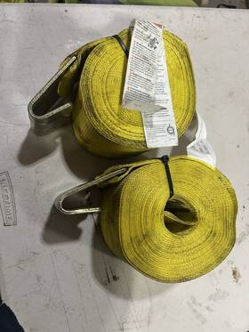 4p3e Rockford Cargo Tiedowns 2 Pack 4 Inch X 30ft Winch Strap With Flat Hook For Flatbed Truck Trailer Farm Tie Down