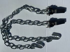 Tsc3250x30s437wti Ruggedtow 1/4 Inch X 27 Trailer Safety Chains With S Hook Latch Weld On Pins