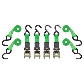 Smartstraps 875195001459 14 Padded Ratchet Tie Down 4 Pack Standard Duty Green