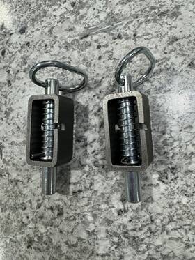 B2598lp Smithcustomz Pair Heavy Duty 5/8 Inch Weld-on Spring Latch Assembly - Extended Plunger