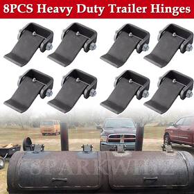 11033047 Sparkwhiz Pack Of 8 Heavy Duty Steel Door Hinge Dump Trailer Truck Strap Style Greaseable