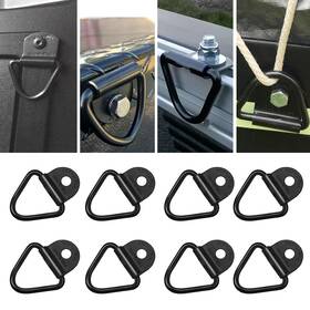 Sporth-00269 Sporthfish Cargo Tie-down Anchors 8-pack Black Steel V-ring