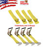 St905 Mortilo Car Tie Down Straps Ratchet Hooks Wheel Net Auto