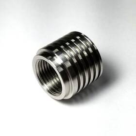 604-00100-9000 Stainless Bros M18x1.5 O2 Sensor Bung With Built In Heat Sink