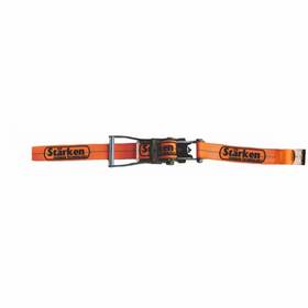 Sk-rs10-227fho Starken Ratchet Strap Cargo Tie-downs 2 Inch X27ft Heavy-duty Flat Hook Flatbed Orange