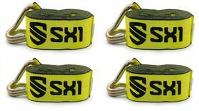Sx1 Tb430wh 4 Pack Inch X 30ft Winch Strap With Wire Hook Flatbed Trailer Straps