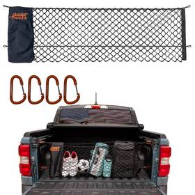 Taconets Tn-10241-10-b Envelope Cargo Ford Maverick 2022 Black Netting And Orange Carabiner